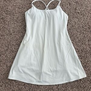 HALARA White Crossback Active Dress